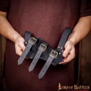 Medieval Leather Sword and Axe Frog Handcrafted from Genuine Leather Medieval Leather Sword and Axe Frog Handcrafted from Genuine Leather