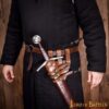 Tri Buckle Angled Sword Frog Genuine Leathercraft