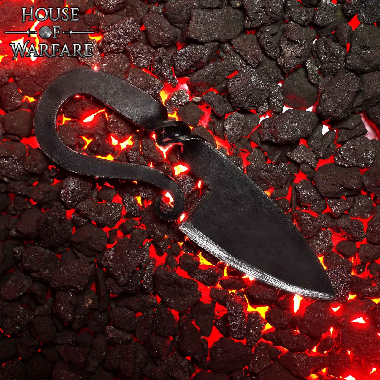 Hand Forged Medieval Knife with Genuine Leather Sheath