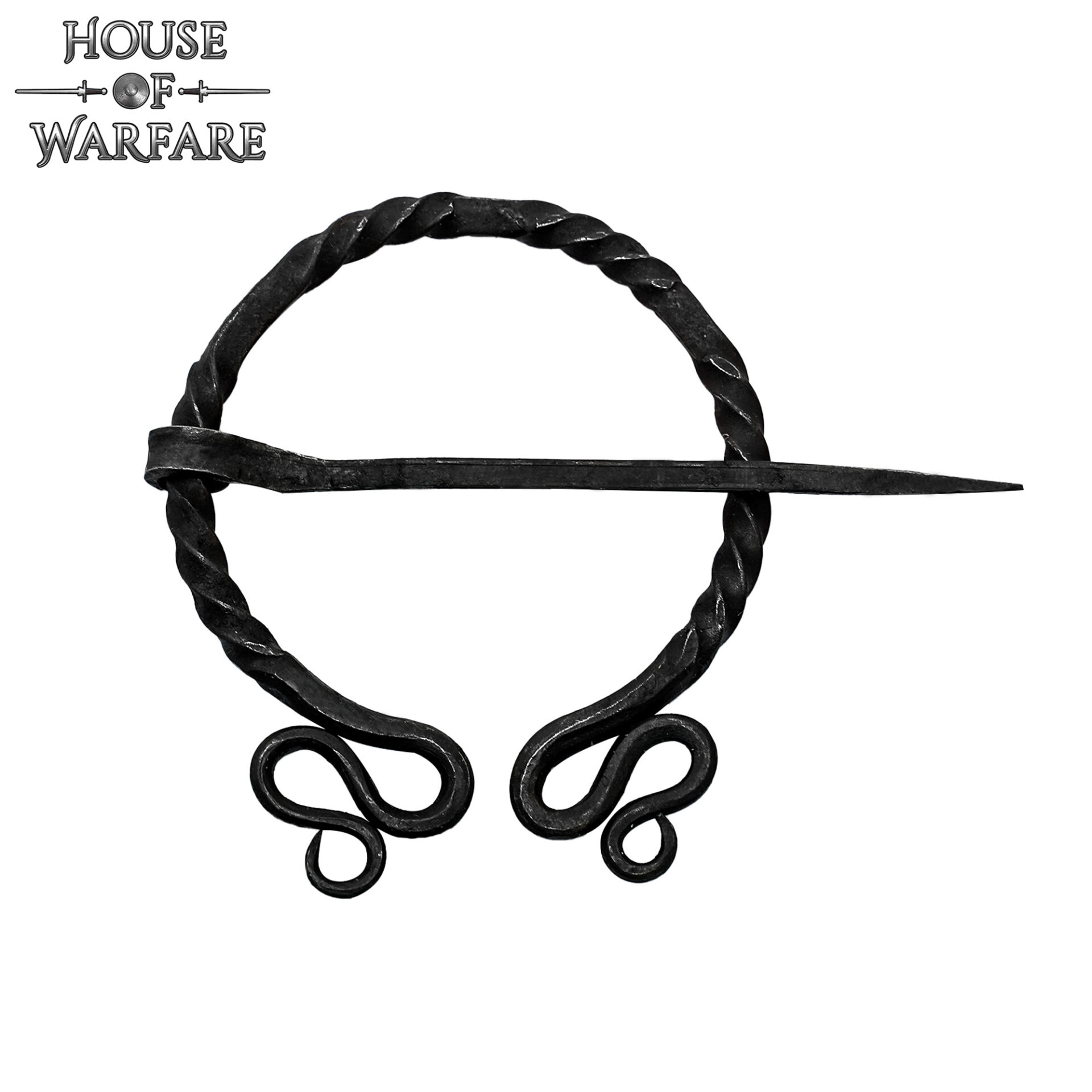 Hand Forged Historical Elfic Archer Fibula / Cloak Pin Hand Forged Historical Elfic Archer Fibula / Cloak Pin