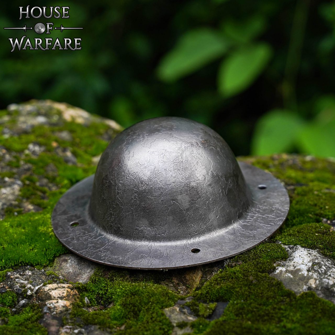 Medieval Shield Boss Natural and Polish, 1.8 mm Steel, Battle Ready