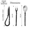 Medieval Hand Forged Cutlery Set with Sheath