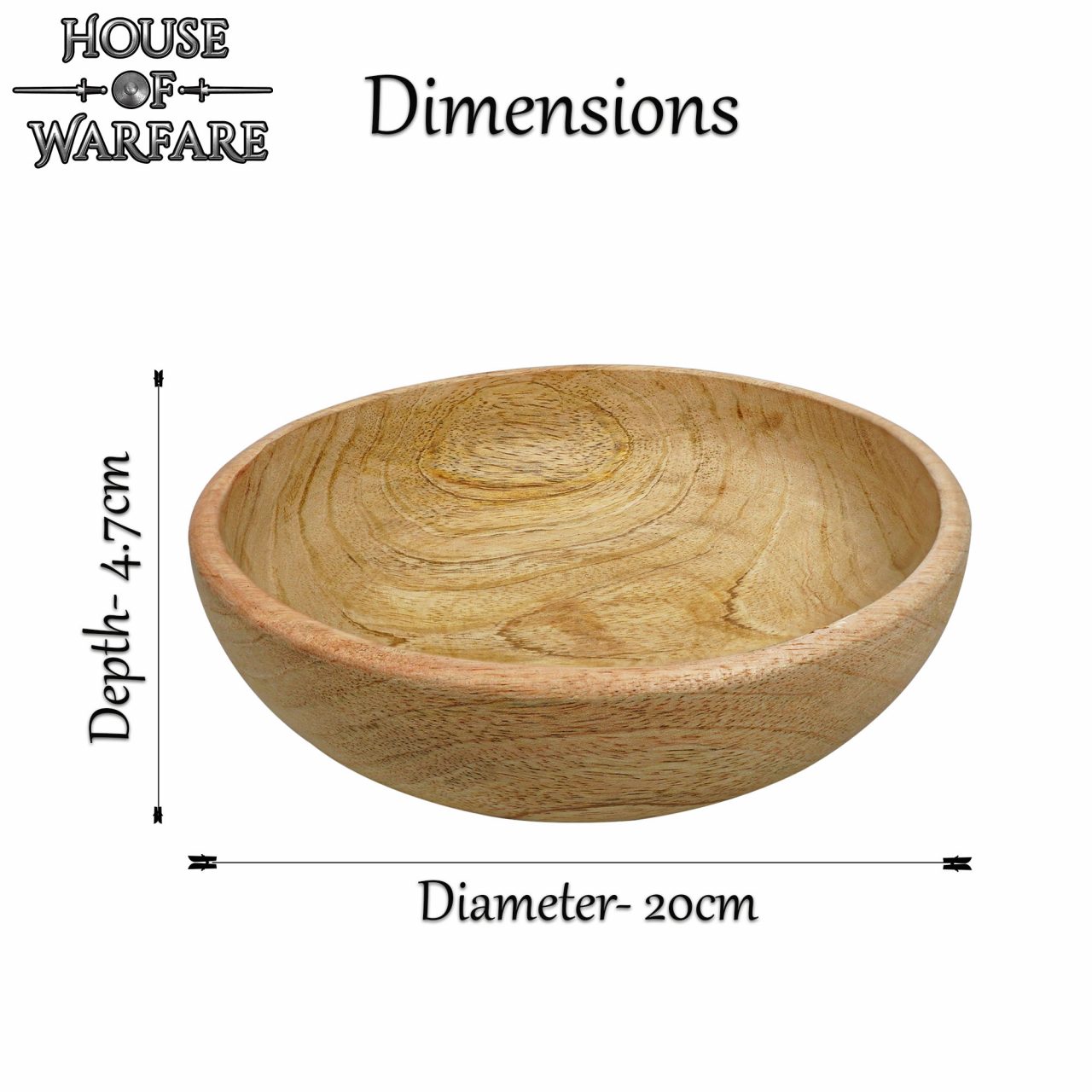 Large Handcrafted Wooden Bowl