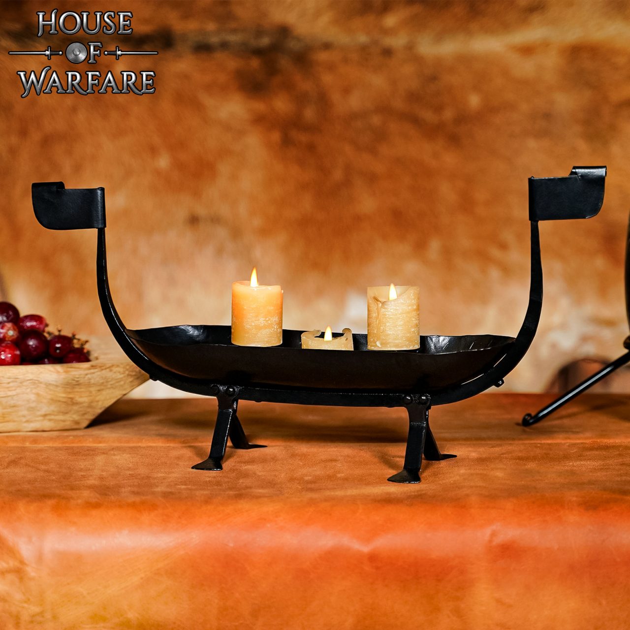 Hand Forged Viking Ship Candle Holder Hand Forged Viking Ship Candle Holder
