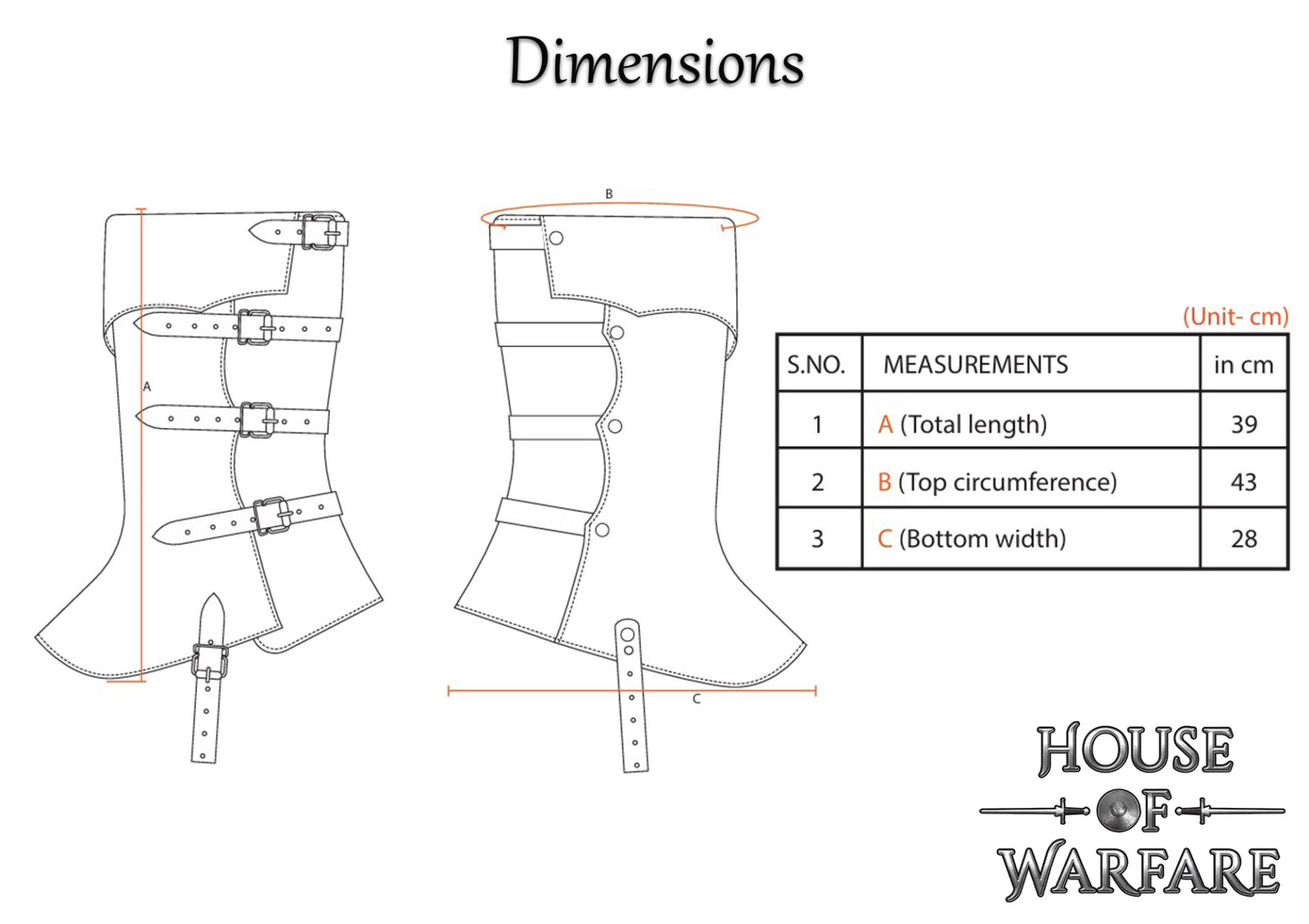 701942BR_2 Medieval Leather Boot Covers