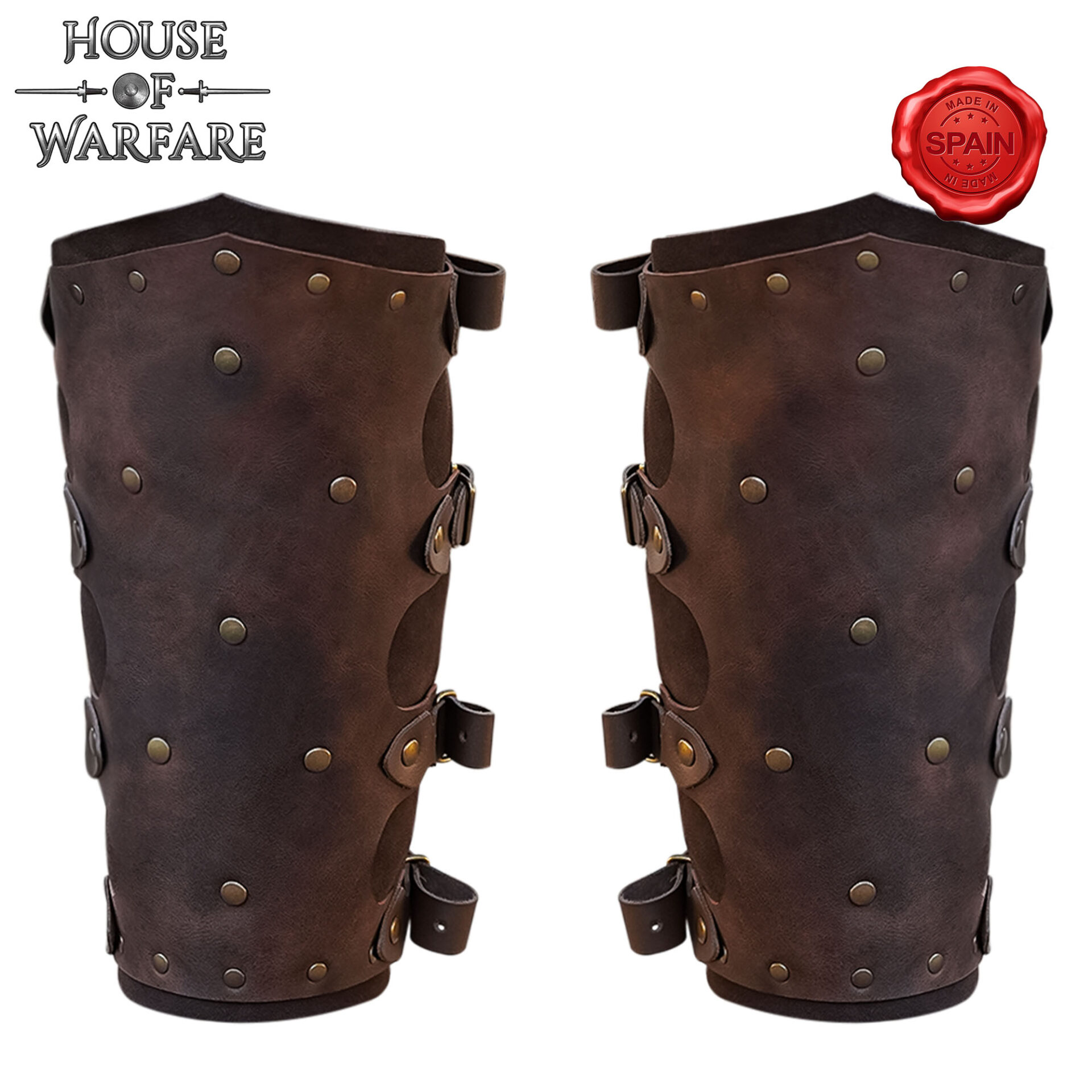 701965BR_1 leather greaves