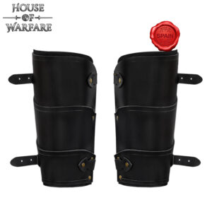 Genuine Leather Greaves