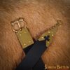 Medieval Leather Belt with Pure Brass Details Medieval Leather Belt with Pure Brass Details