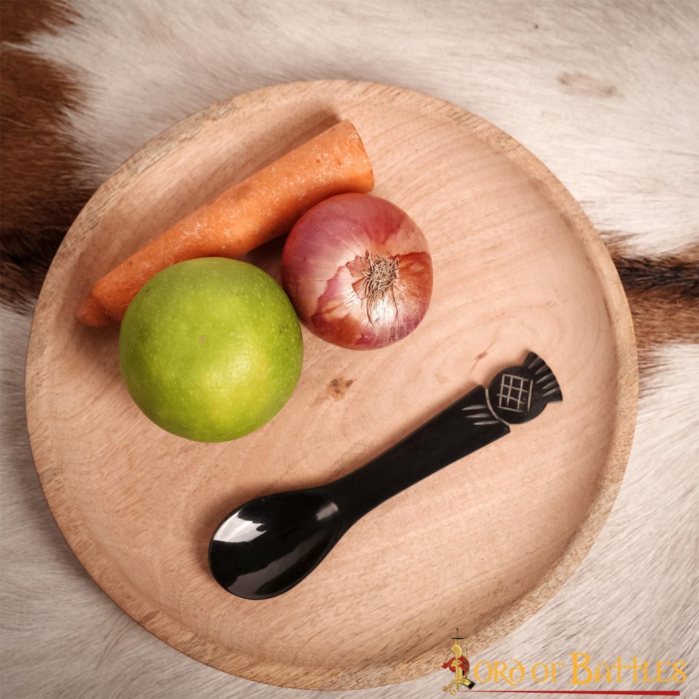 Authentic Medieval Horn Spoon Genuine Handcrafted Ox Horn