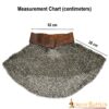 Flat Ring Medieval Chainmail Aventail, Wedge Riveted, ID 9 mm, Natural Flat Ring Medieval Chainmail Aventail, Wedge Riveted, ID 9 mm, Natural