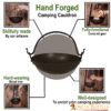 Hand Forged Cauldron Fully Functional Iron Camping Accessory Hand Forged Cauldron Fully Functional Iron Camping Accessory