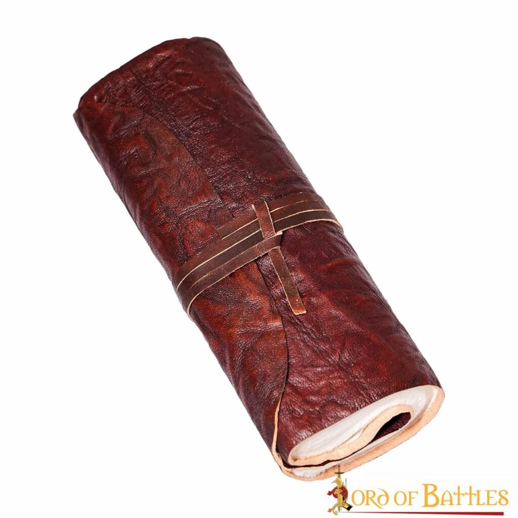 The Mythical Wanderer Brown Leather Scroll Journal