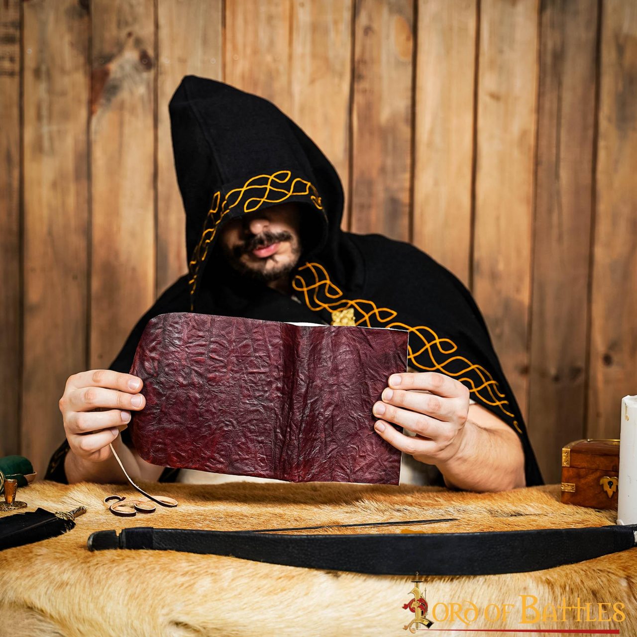 The Mythical Wanderer Brown Leather Scroll Journal The Mythical Wanderer Brown Leather Scroll Journal