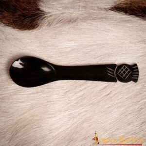 Authentic Medieval Horn Spoon Genuine Handcrafted Ox Horn