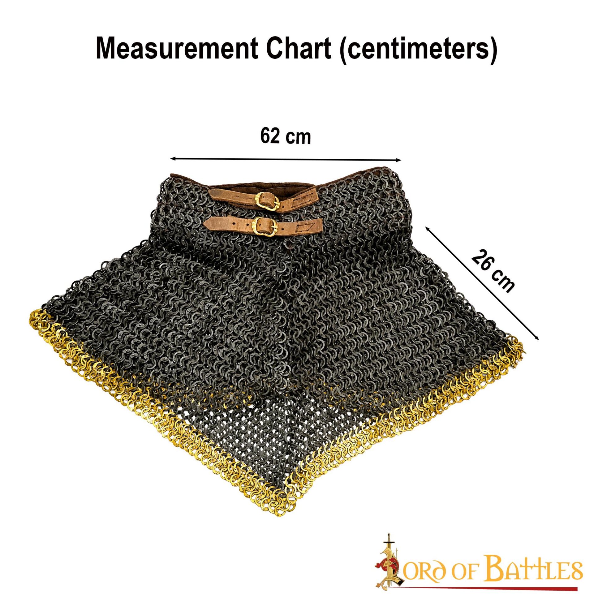 Round Ring Chainmail Gorget / Standard, Butted, ID 9 mm, Spring Steel Round Ring Chainmail Gorget / Standard, Butted, ID 9 mm, Spring Steel