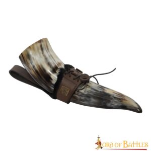 Venturer of the Realm Fur Lined Horn Holder with Horn