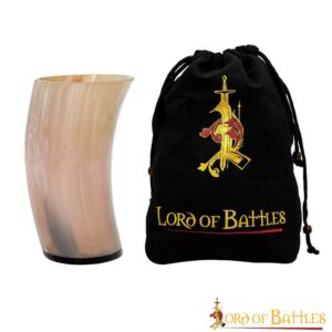 Medieval Viking Horn Tumbler Beer Mug Handcrafted Genuine Ox Horn