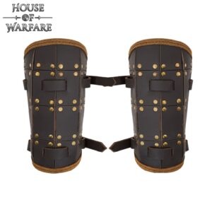 Genuine Leather Warrior Bracers