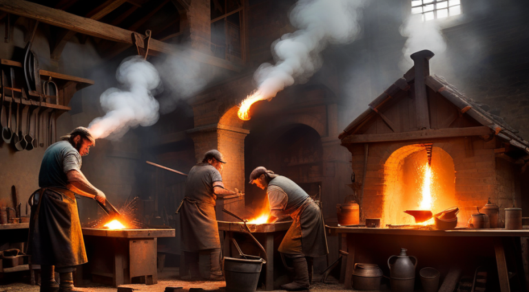 Blacksmith's Tongs: Essential Tools for Medieval Craftsmanship
