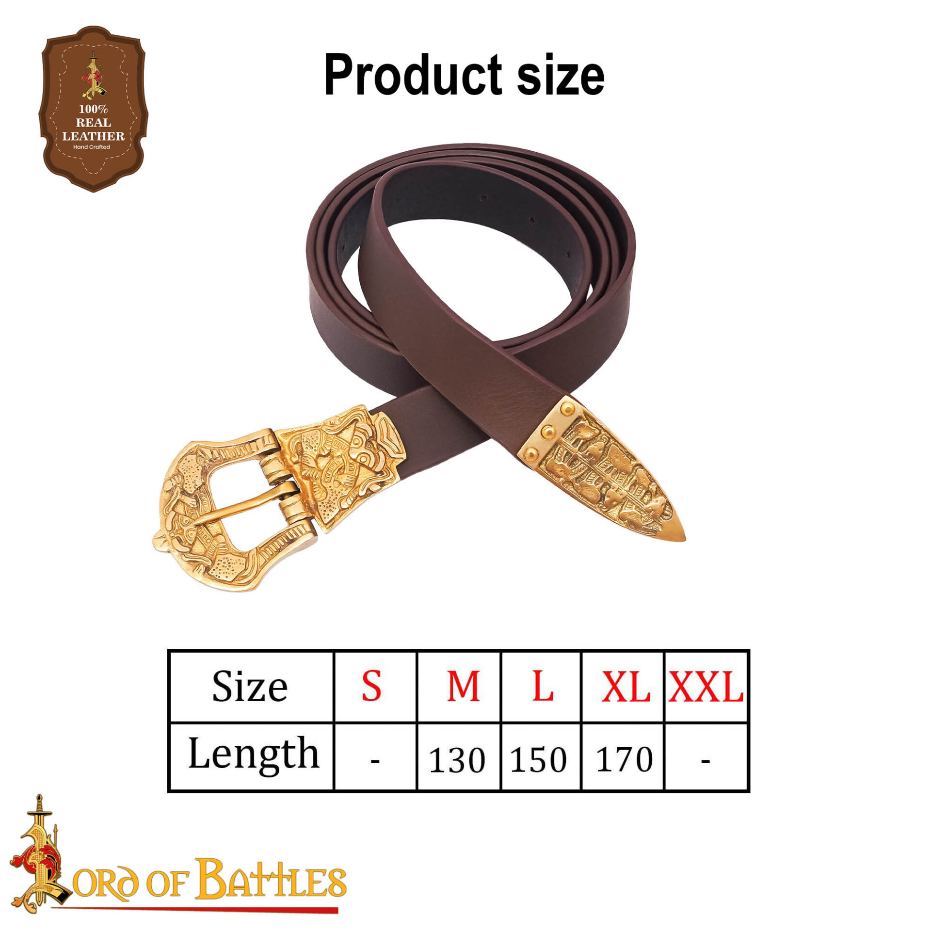 Viking Reaver Leather Belt