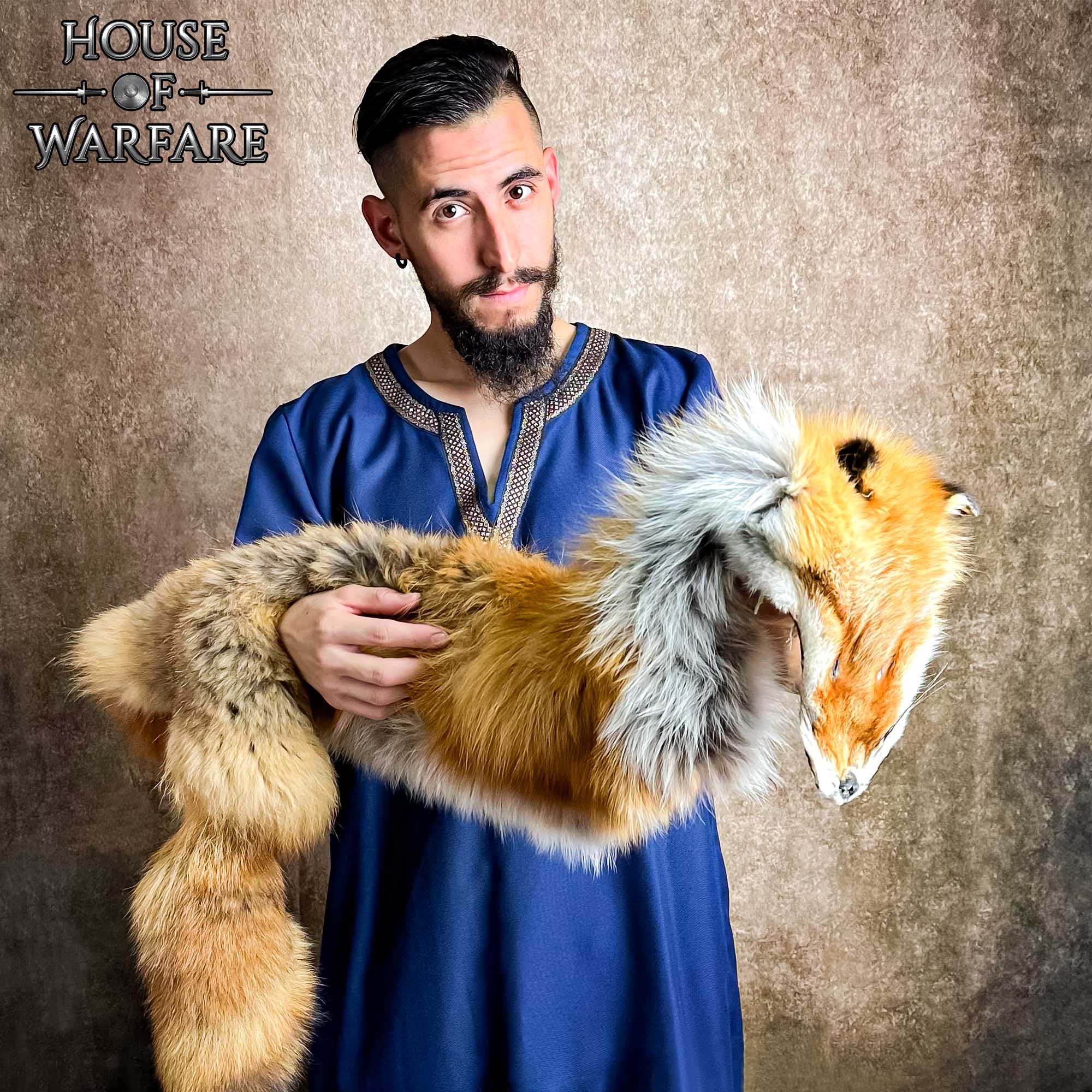 Medieval Fantasy Viking Fox Fur Luxurious Warmth