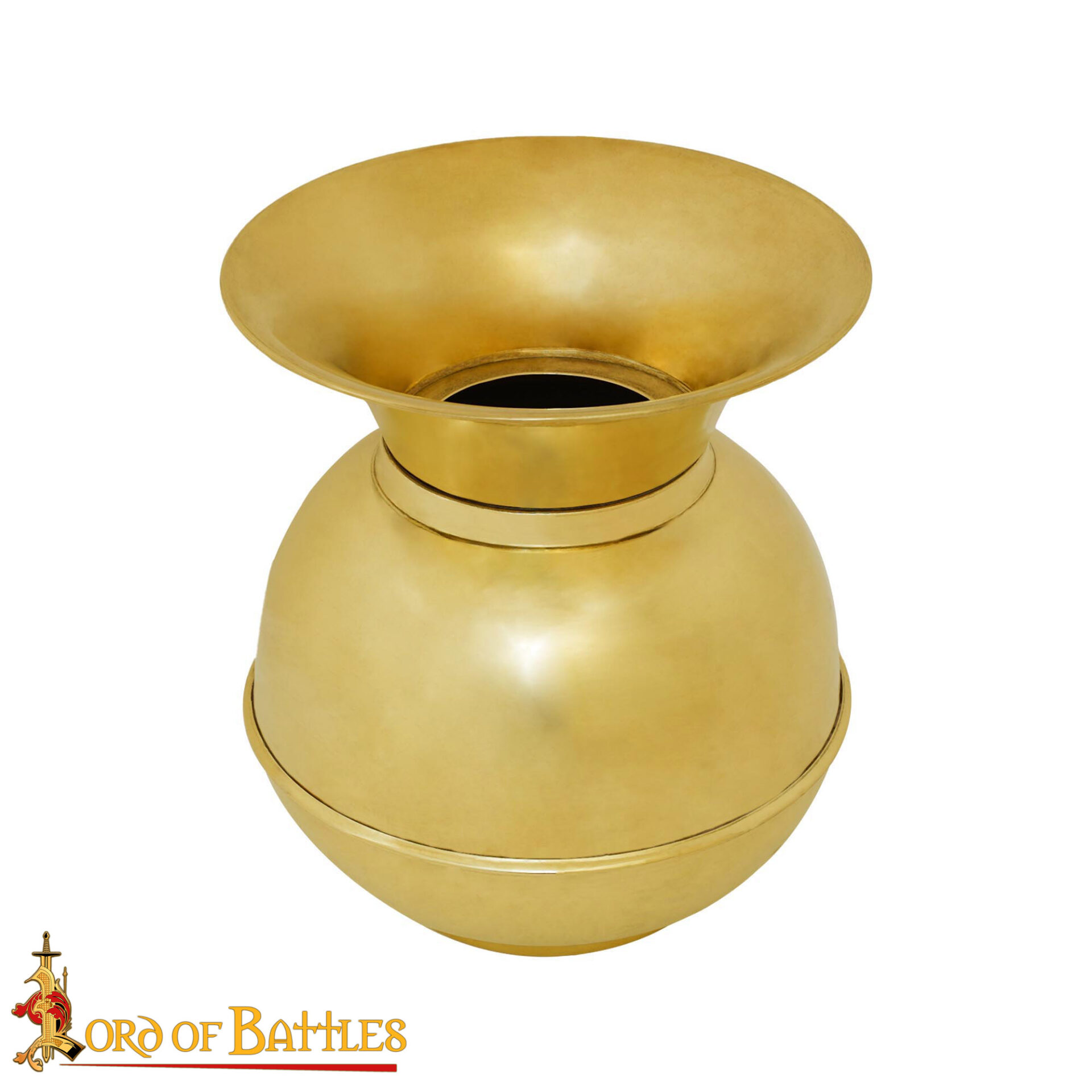 Brass Spittoon – Traditional Cuspidor Vessel-60688 3 Solid Brass Vintage Spittoon