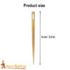 Medieval Embroidery Needle Handmade Genuine Bone Functional Accessory