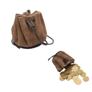 Mythrojan Medieval Jewelry Belt Pouch LARP Renaissance Waist Bag Black