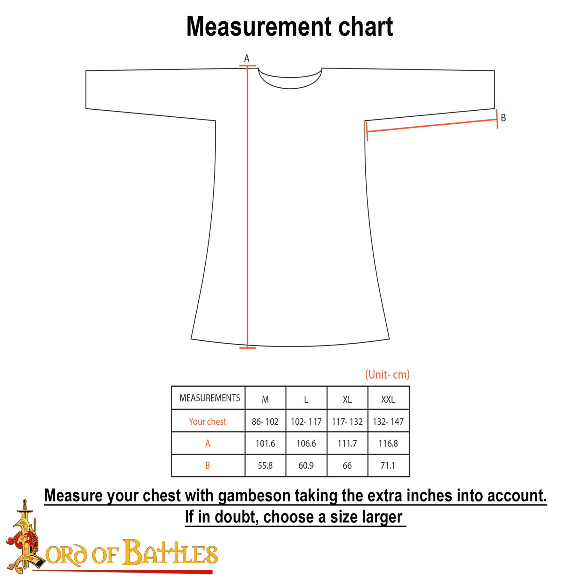 Lord of Battles "Elite" Chainmail Hauberk, Historically Shaped 8mm 18gauge Mild Steel, Wedge Riveted Flat Rings with Alternating Solid Flat Rings