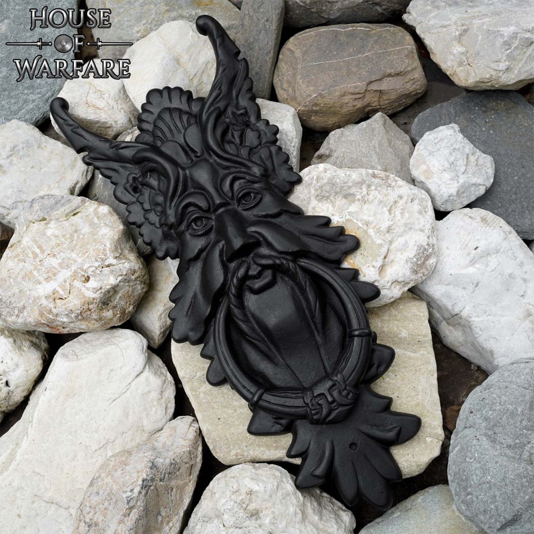 4 Green Man Door Knocker
