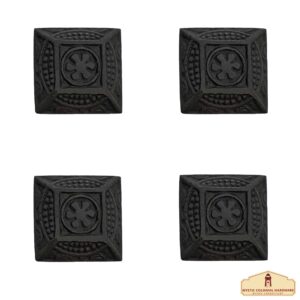 Hand Forged Iron Cabinet Knob Pull - Pack of 4