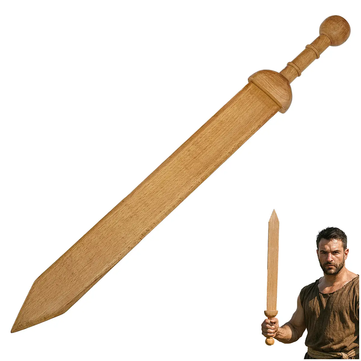 Roman Gladius Sword Wooden