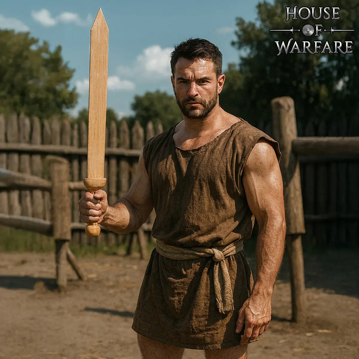 Roman Gladius Sword Wooden - Image 4