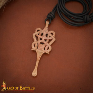 Solid Bronze Ear Scoop Pendant