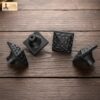Hand Forged Iron Square Knobs