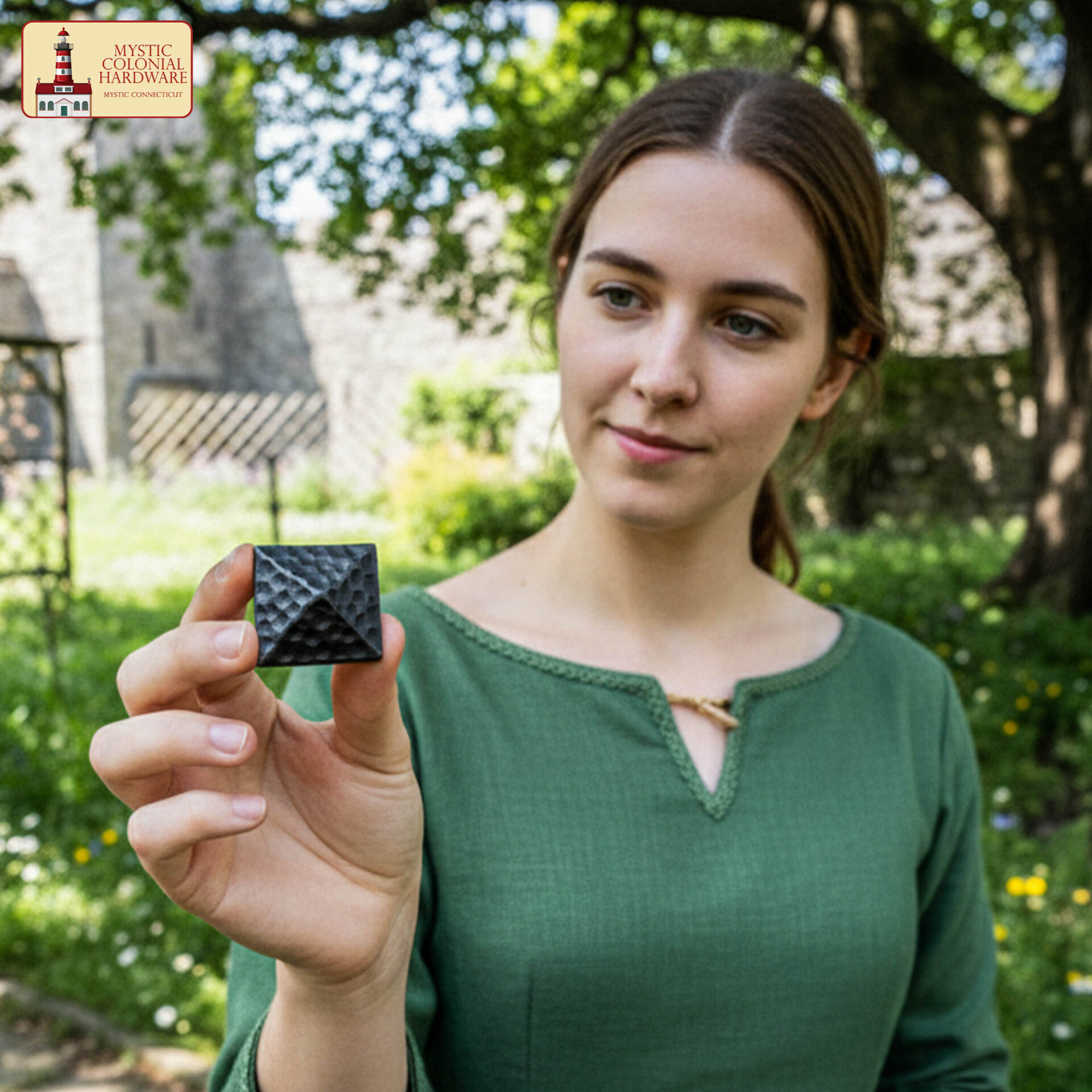 Hand Forged Iron Square Knobs