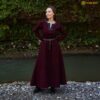 Ingrid the Shieldmaiden Viking Dress - Recycled Wool with Diamond Twill Trim, Early Medieval - 301133WRBL Viking Woolen Dress