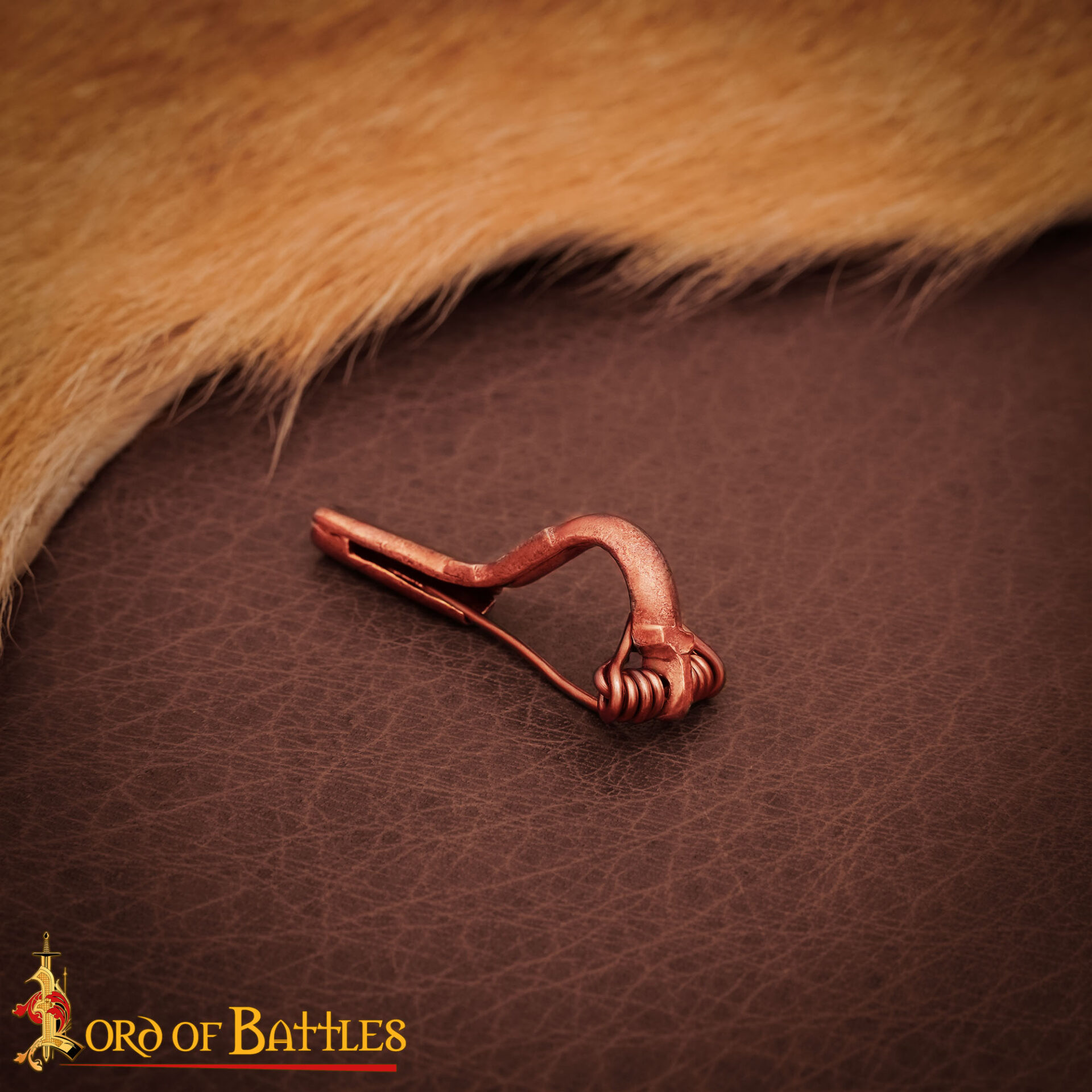 Lost-wax Cast Small Bronze Fibula-26434BZ-BZ Roman Fibula