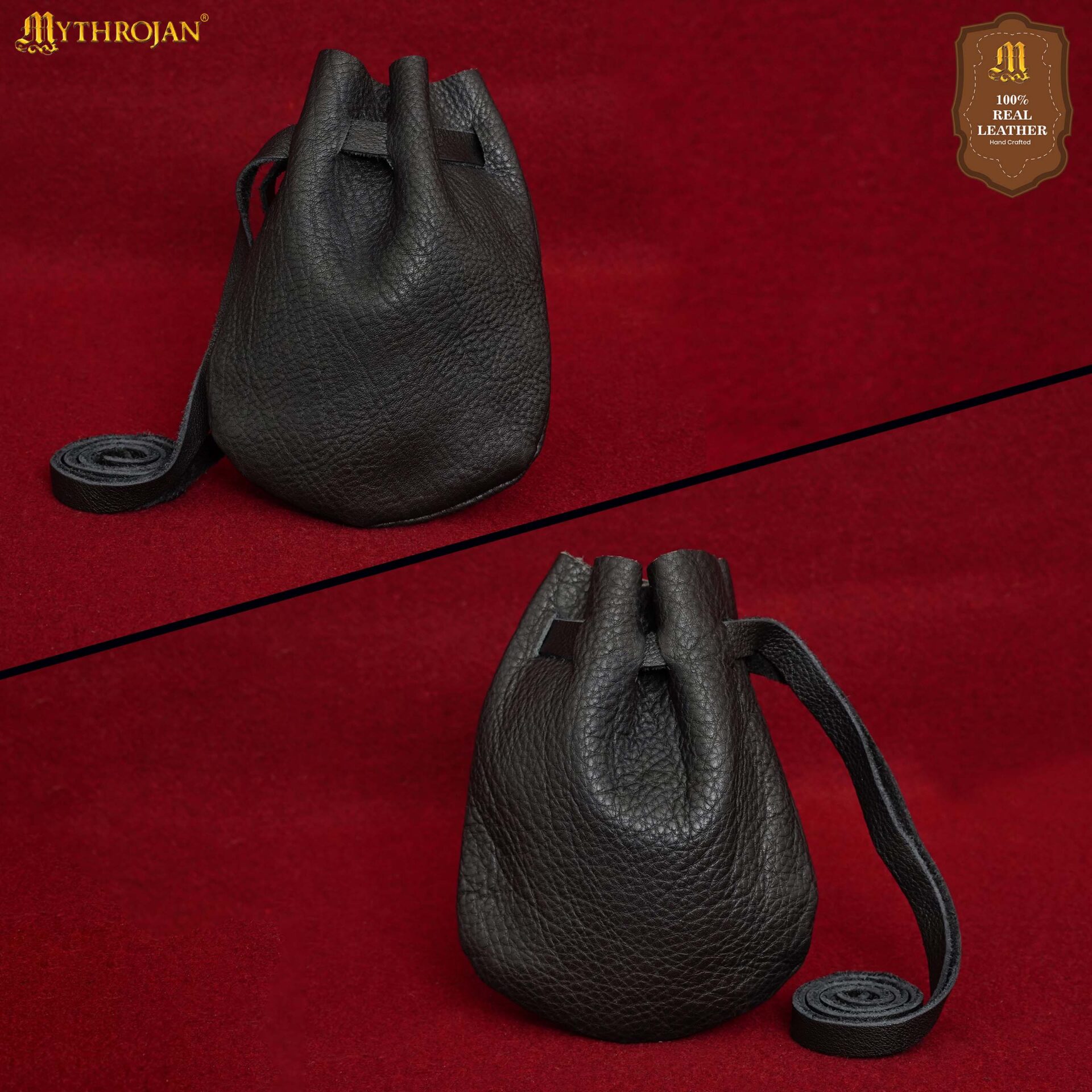 Leather Drawstring Pouch
