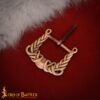 Viking Age 10th Century Solid Bronze Buckle Norse Knotwork Design-26398BZAT 1 Solid Bronze Buckle