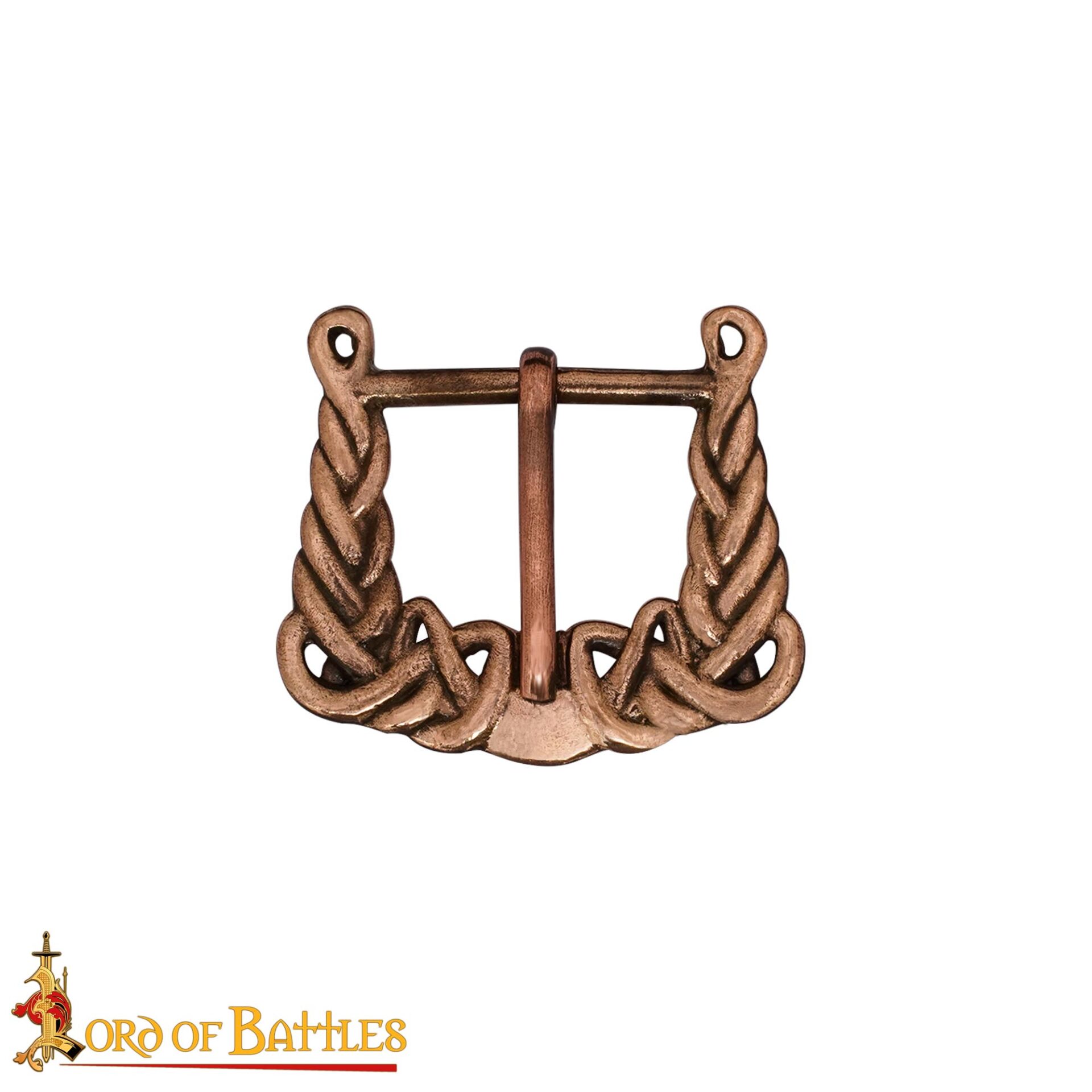 Viking Age 10th Century Solid Bronze Buckle Norse Knotwork Design-26398BZAT 3 Solid Bronze Buckle