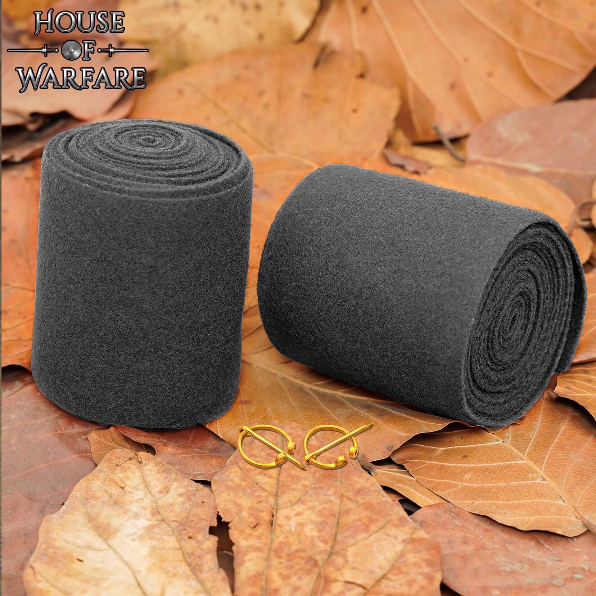 Woolen Leg Wraps LARP SCA-701952GY 9 Viking woolen leg wraps