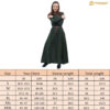 green-cotton-medieval-ladies-dress-sleeves-301098GN 2 Archeress Medieval Dress