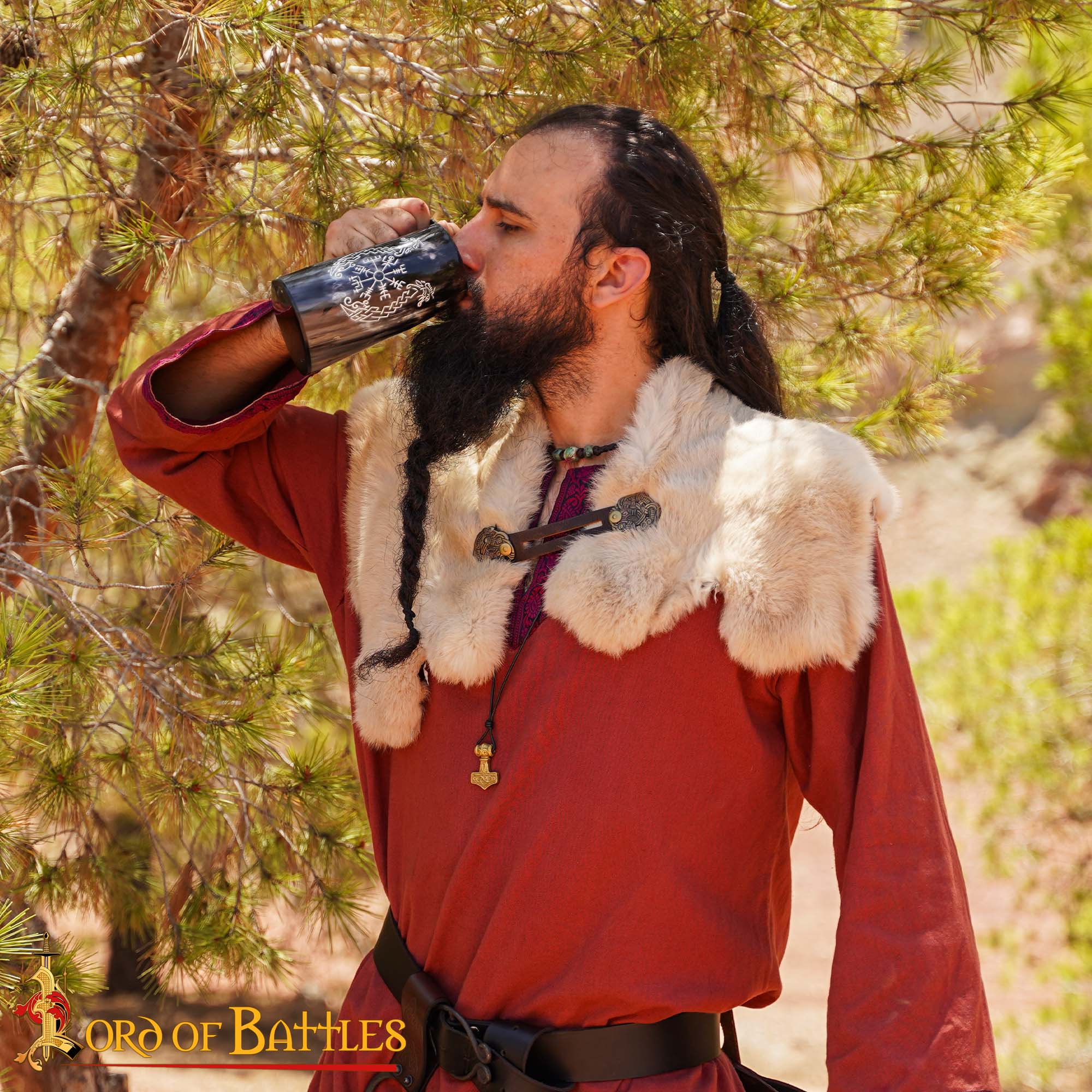 Viking Drinking Horn Tankard– Handcrafted with Engraving Horn Tankard,viking drinking horn