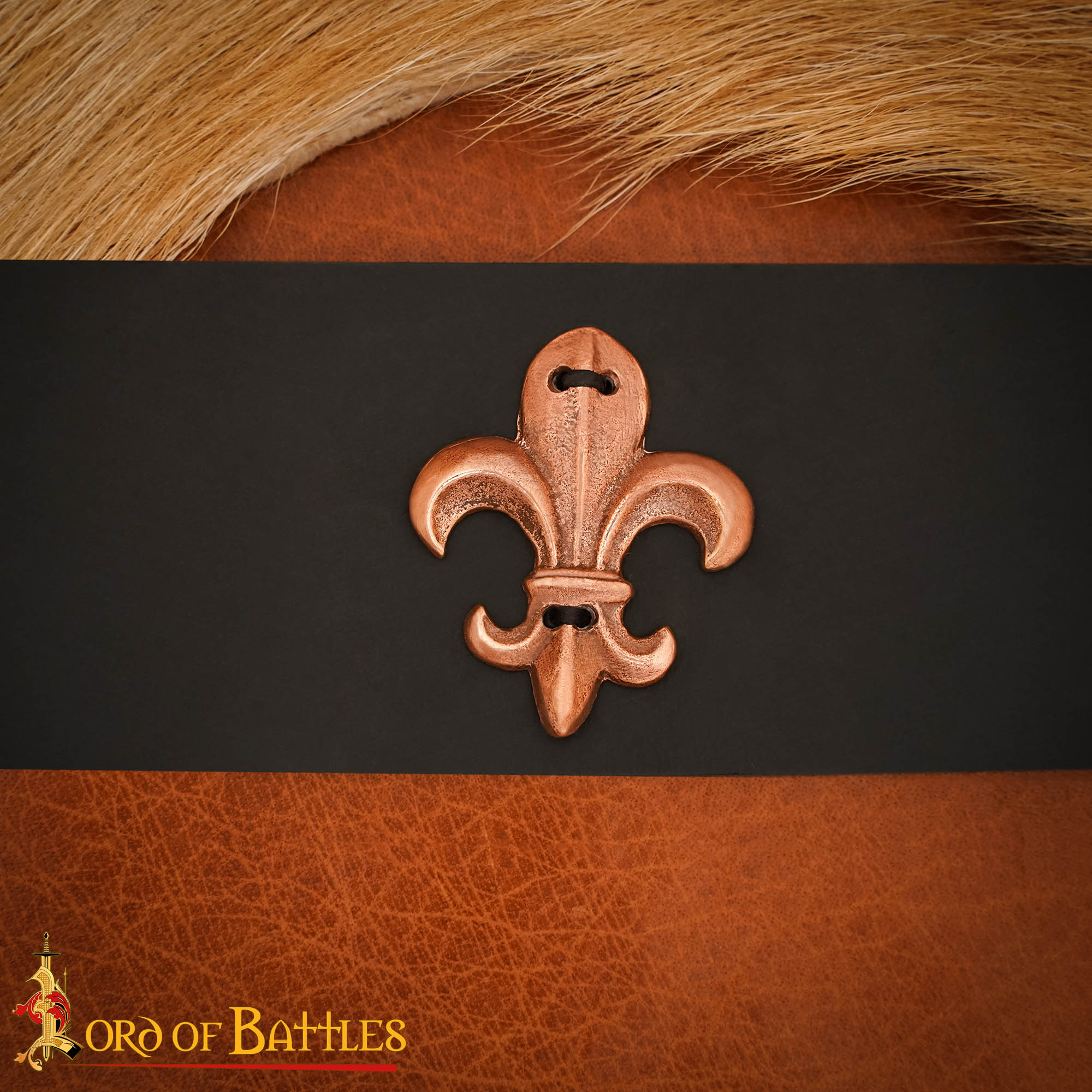 Fleur de Lys Belt Mount