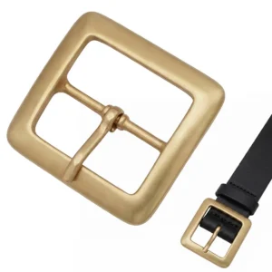 Antiquity solid brass belt buckle