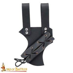 Medieval Leather Sword Frog with Adjustable Holder