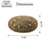 Viking Hedeby Solid Brass Brooch