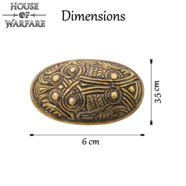 Viking Hedeby Solid Brass Brooch
