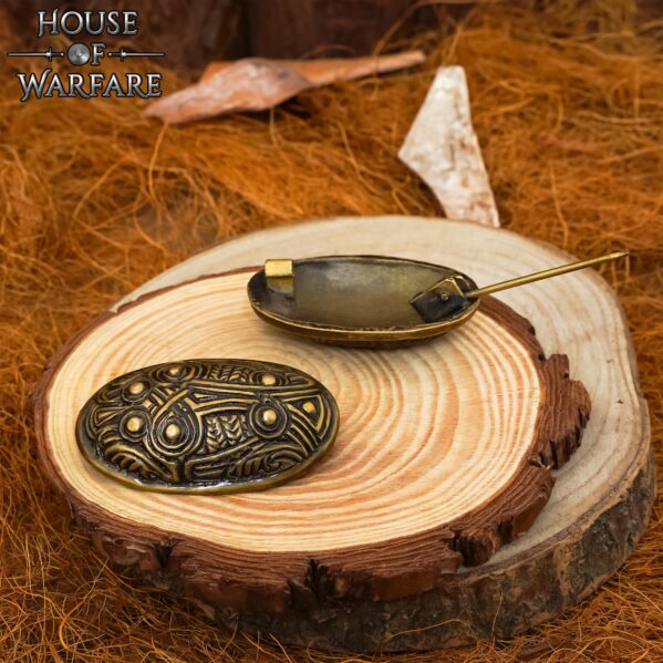 Viking Hedeby Solid Brass Brooch